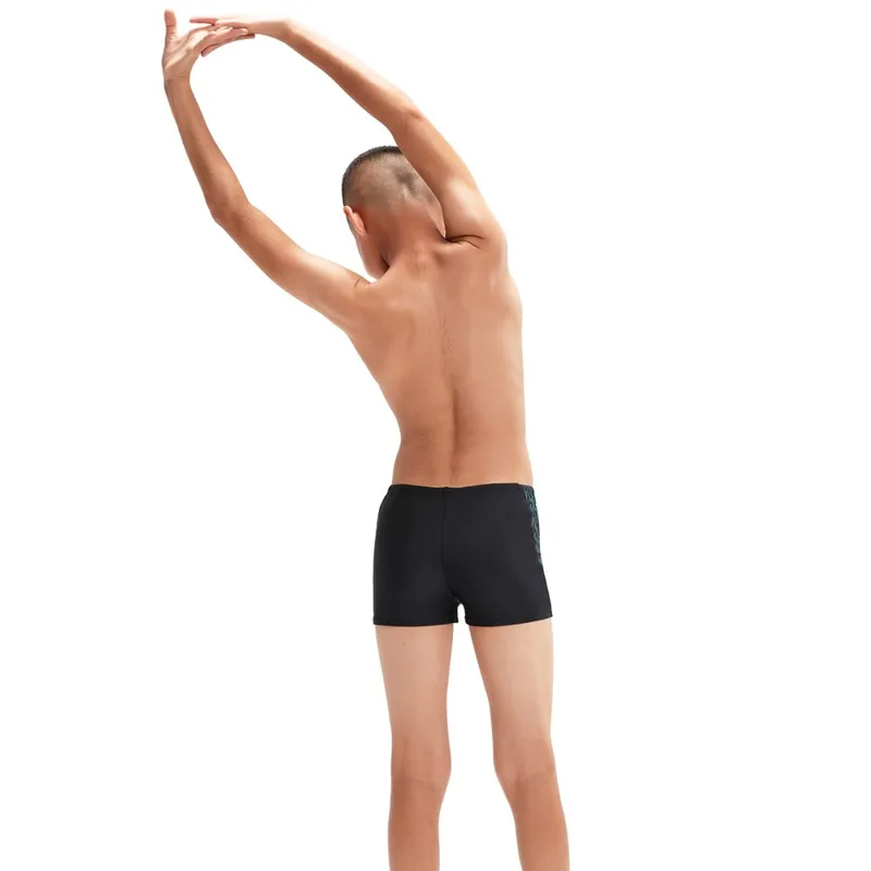 Speedo Boys Hyper Boom Splice Aquashort Black/Bolt-3